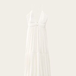 BA&SH Long Wasta Dress (White)